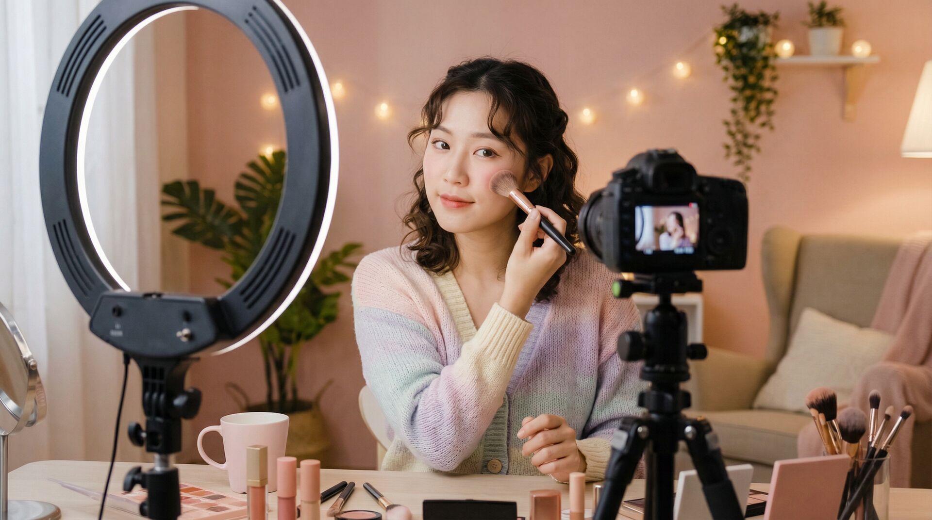 17c一起草美妆视频教程